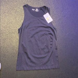 ZYIA Gray Chevron Copper Charged Tank